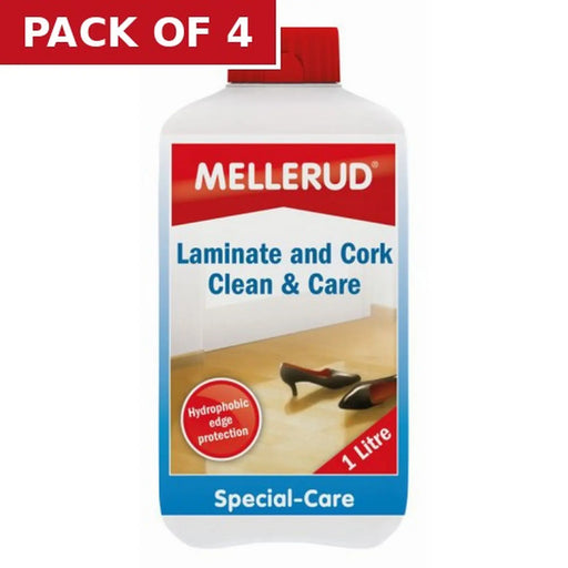 Laminate and Cork Clean & Care, 1 Litre - Pack of 4