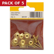 25mm EB Plain Glass Plate (Pack of 4) - Pack of 5