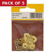 25mm EB Slotted Glass Plate (Pack of 4) - Pack of 5