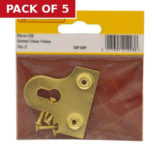 50mm EB Slotted Glass Plate (Pack of 2) - Pack of 5