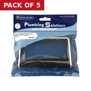 Toilet Roll Holder - Satin Silver Aluminum - Pack of 5