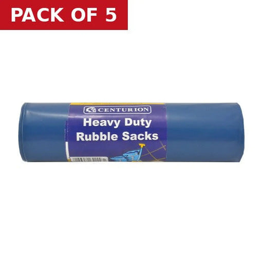 Heavy Duty Rubble Sacks, Blue, 30kg Capacity - Pack of 5
