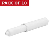Toilet Roll Holder - White Plastic Spare Cones - Pack of 10