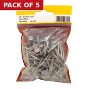 40mm Galv Clout Nails - Pack of 5