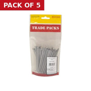 Bright Oval Wire Nails - Steel - 100mm - (500g Pack) - Pack of 5