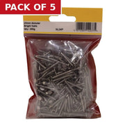 25mm Bright Annular Ring Nails - Pack of 5