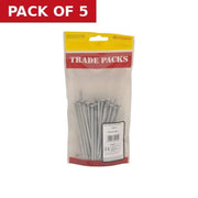 Round Wire Nails - Galvanised - 100mm - (500g Pack) - Pack of 5