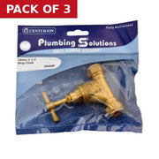 15mm C x C Stop Cock - Pack of 3