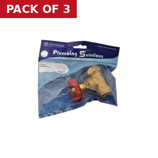 22mm C x C Gate Valve - Pack of 3