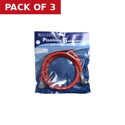 1.5m Red Washing Machine Hose - Pack of 3