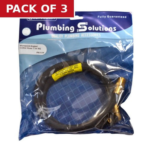 1.1m NG Micropoint Angled Cooker Hose - Pack of 3
