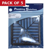 Gulley Grid Drain Cover - Square - 150mm x 150mm - Pack of 5