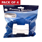 32mm Plastic Compression Straight Coupling - Pack of 4