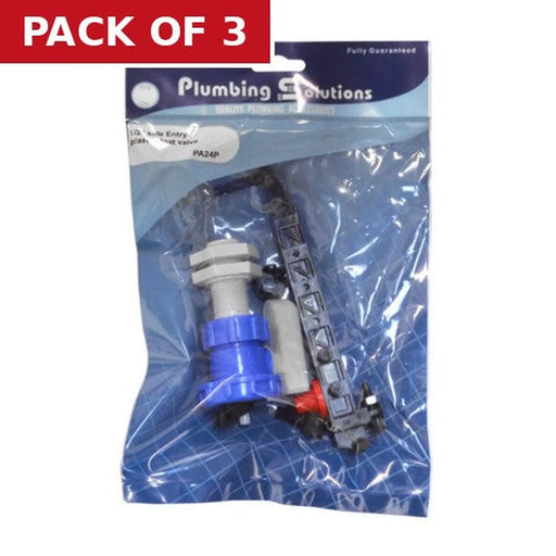 1/2" Plastic Side Entry Float Valve - Pack of 3