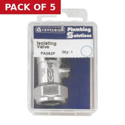 15mm CP CXC Screw Type Isolating Valve - Pack of 5