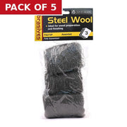 Abrasives Steel Wire Wool, Assorted (Pack of 3) - Pack of 5