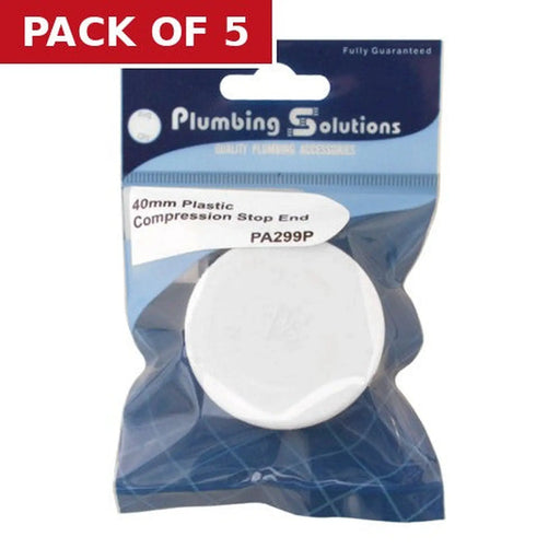 40mm Plastic Compression Stop End - Pack of 5