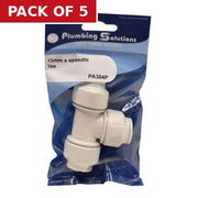 Speedfit - 15mm Tee - Pack of 5