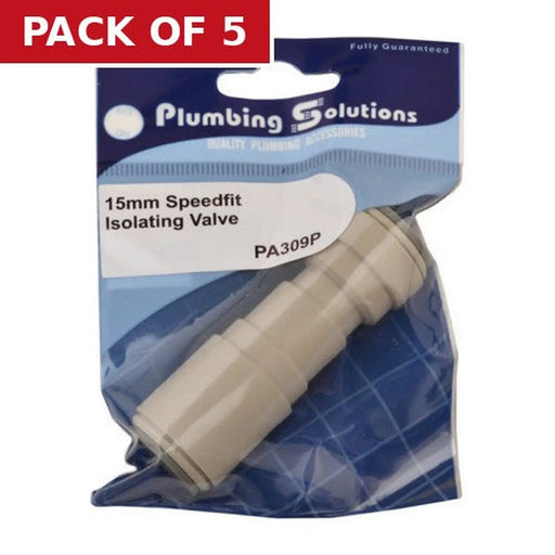 Speedfit - 15mm Isolating Valve - Pack of 5