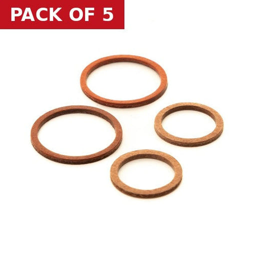Assorted Pack Fibre Washers (Pack of 4) - Pack of 5