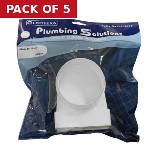 100mm 90 Degree Elbow - Pack of 5