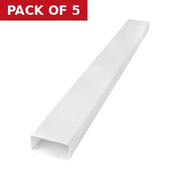 110mm x 54mm x 1m Flat Channel Ducting - Pack of 5