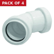 32mm 45 deg Pushfit Swept Bend - Pack of 4