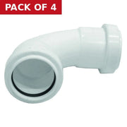 32mm 90 deg Pushfit Swept Bend - Pack of 4