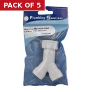 Washing Machine Inlet Y Piece with Washer - Pack of 5