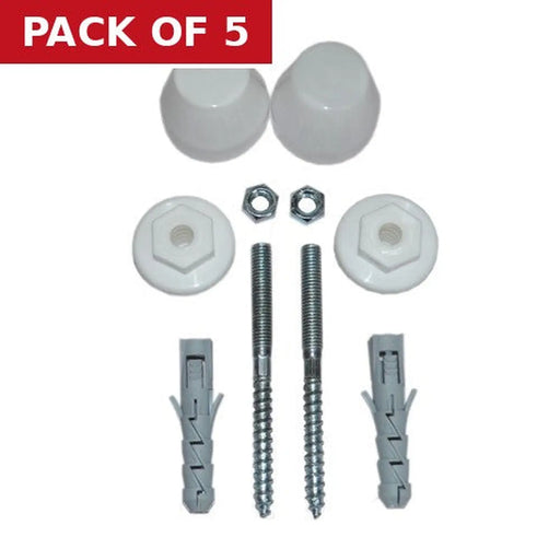 Sanitary Fixing Kit 8mm x 100mm - Pack of 5