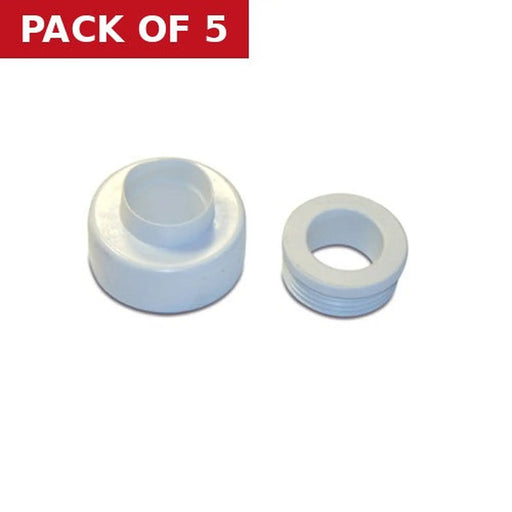 Plastic Flushpipe Cone Connector - Pack of 5