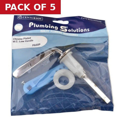 Chrome Plated W.C. Low Handle Pack - Pack of 5