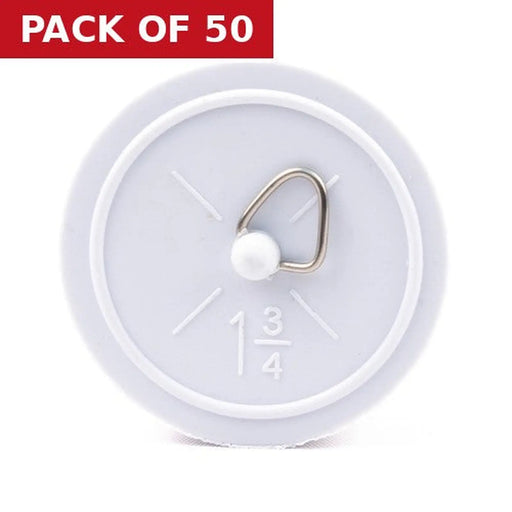 Sink & Bath Plug - 1 3/4" - White - Pack of 50