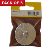 Plug - Sink Bath - Chrome - 1 3/4" - Pack of 5