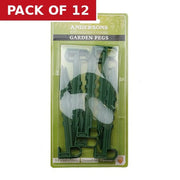 Garden Pegs, Green, 35 x 140mm - Pack of 12