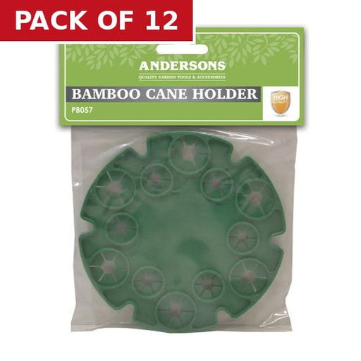 Bamboo Cane Holders, Green, 12.5cm Diameter - Pack of 12