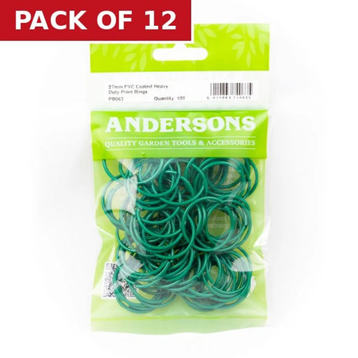 Heavy Duty Plant Rings, Green - Pack of 12