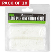 Trade Long Pile Mini Rollers, 100mm / 4" (Set of 2) - Pack of 10