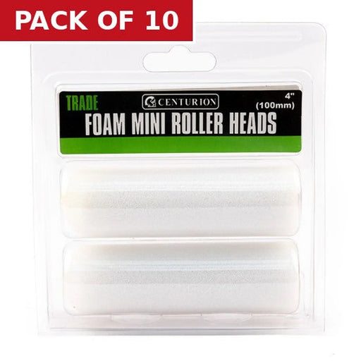 Trade Foam Mini Rollers, 100mm / 4" (Set of 2) - Pack of 10