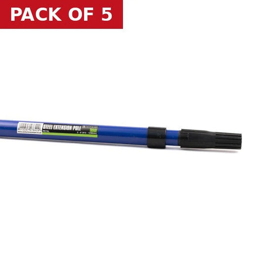 Trade Two Section Steel Extension Pole, 3' - 6' - Pack of 5