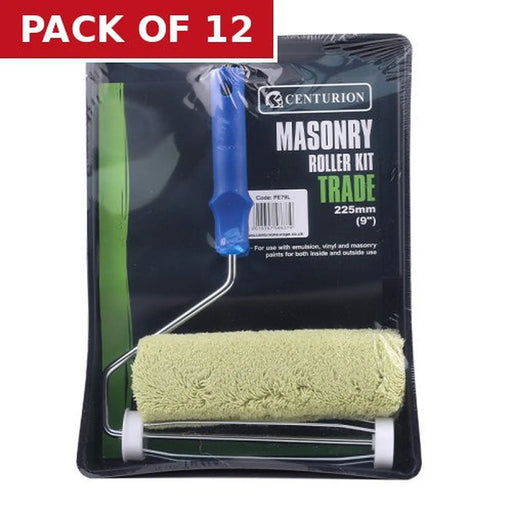 Trade Masonry Roller and Tray, 225mm / 9" - Pack of 12