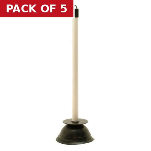 Medium Plastic Handle Plunger - 290 x 100mm - Pack of 5