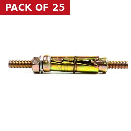 M6 x 25mm Expanding Projection Bolt - Pack of 25