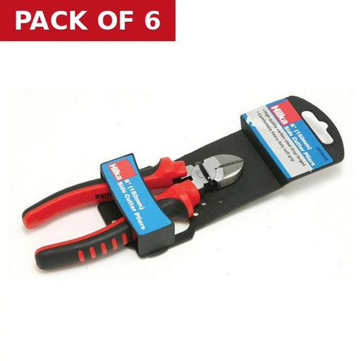 Diagonal Side Cutting Pliers, 6" - Pack of 6