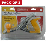 Adjustable Iron Plane, No 4 - Pack of 3