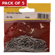 13mm Steel Panel Pins - Pack of 5