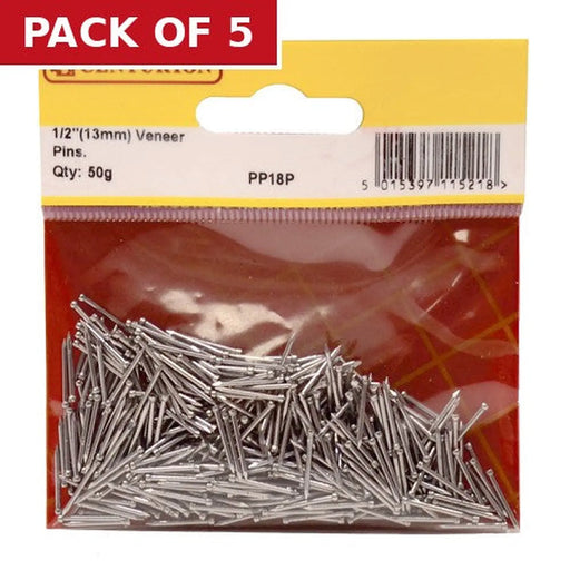 13mm Veneer Pins - Pack of 5