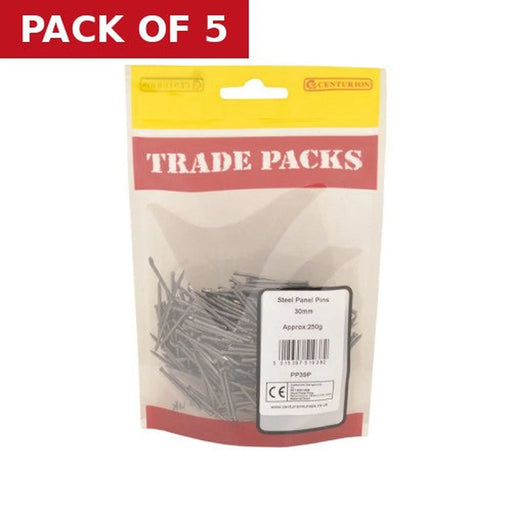 Panel Pins - Steel - 30mm - (250g Pack) - Pack of 5