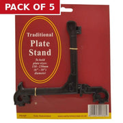 150-250mm Black Classic Plate Stand - Pack of 5