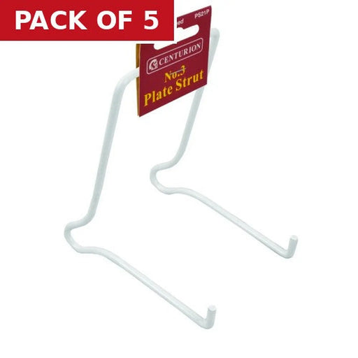 No 3 (125mm) White Plastic Coated Wire Strut - Pack of 5